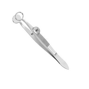 Forceps chirurgical manuel réutilisable de classe I NAZIR HABIB Corporation NHC-88417 de qualité supérieure pour chalazion, diamètre intérieur 11x8mm - Product Image 3