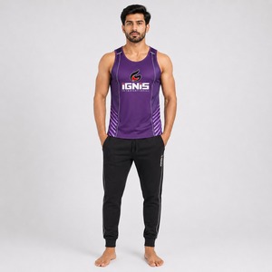 Camiseta sin mangas para hombre, modelo 2026, servicio OEM, a la moda, con materiales transpirables, estilo moderno y ajuste cómodo para clima cálido - Product Image 4