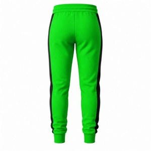 <b>Prime</b> Power Women's Green Hooded Sweatshirt Set Full Sleeve Fleece Sporty Tracksuit With Side Stripe Geometric Print All Seasons - Product Image 5
