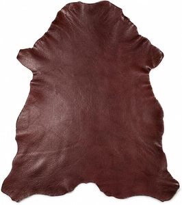 Genuine sheep skin <b>Leather</b> Hide <b>Brown</b> Grain Texture for Furniture Use - Product Image 5