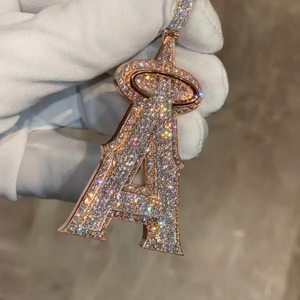 Exclusive Silver Moissanite Pendant Custom Chain <b>Charm</b> Fine Jewelry Hip Hop Fashion Luxury Jewelry Design - Product Image 3