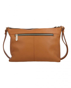 2026 Women's Crossbody Tan Genuine Leather <b>Handbag</b> High Quality Soft Texture Zipper Closure <b>Chain</b> Custom Colors Oem Luxury New - Product Image 2