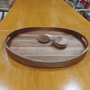 ถาดเสิร์ฟไม้รูปไข่แฮนด์เมดดีไซน์สวยสำหรับตกแต่งบ้านหรือโรงแรมส่งตรงจากเวียดนาม - Product Image 1