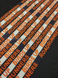Collegiate GO POKES Sangle de sac en perles de rocaille Orange Noir avec lettrage d'équipe, faite à la main, accessoire de sac à main bandoulière, vente en gros - Product Image 2
