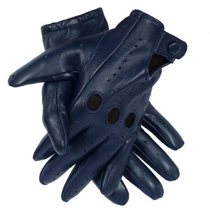 Guantes Deportivos de Piel de Cabra Personalizados, Transpirables, con Cierre de Botones, para Conducir, Carreras, Deportes, de Dedo Completo, para Hombre, Invierno, Moda, Cálidos - Product Image 2