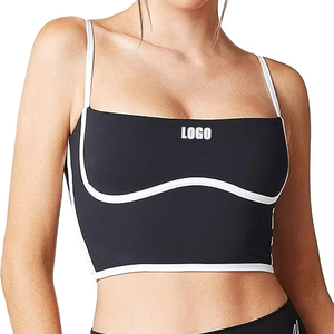 เสื้อครอปออกกำลังกายแบบสปอร์ต สายปรับได้ ฟองน้ำถอดออกได้ รองรับแรงกระแทกปานกลาง คอรูปตัวยู - Product Image 5