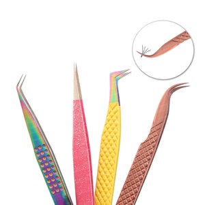 Perfection des cils sans effort Pince à épiler en acier inoxydable Pointe pointue Durable Antistatique pour les artistes de la beauté à domicile - Product Image 4