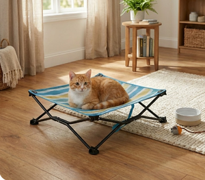 Lit pour animaux de compagnie pour chiens de taille moyenne et grande, lit pour chien pliable et portable, pas d'assemblage nécessaire, support en acier robuste - Product Image 3