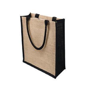 High Quality Dual Tone Jute Tote <b>Bag</b> with Rope Handle | Promotional <b>Reusable</b> Shopping <b>Bag</b> for Grocery & Daily Use - Product Image 2