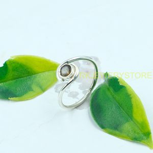 Smoky <b>Quartz</b> <b>Ring</b> 925 Sterling Silver <b>Ring</b> Wedding Engagement <b>Rings</b> for Women Smoky <b>Quartz</b> Jewelry Christmas Birthday Gift - Product Image 4