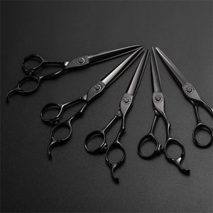 Tijeras de Peluquería Profesionales de Acero Inoxidable con Dientes Planos, Resistentes al Calor, para Desbastar el Cabello, para Zurdos, Venta al Por Mayor - Product Image 4