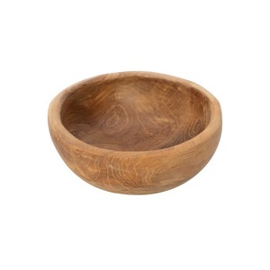 Ensemble de 4 bols à fruits empilables rustiques en bois de teck, faits à la main, vente en gros - Product Image 2