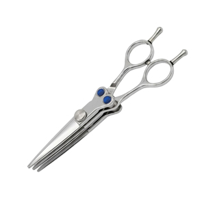 Professional 3-Blade Stainless Steel Hair Shears & Straight Razor <b>Set</b> for Salon Haircutting and Nail Care Durable <b>Barber</b> - Product Image 4