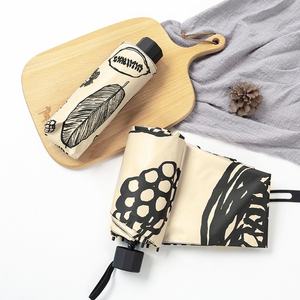 Paraguas Mini Compacto Ligero de Doble Uso para Mujer, con Bolsillo con Solapa, Protección UV, Plegable, para Días Soleados y Lluviosos - Product Image 3