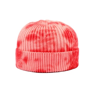 หมวกบีนนี่ถักลายไล่สีแบบไท-ได สำหรับฤดูหนาว ให้ความอบอุ่น พร้อมปักโลโก้ รับผลิตแบบ OEM จำนวนมาก - Product Image 5