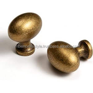 Antique Brass Knobs <b>For</b> Luxury Furniture Cabinets Wardrobes Drawers Classic Interior <b>Home</b> Decoration Hardware - Product Image 3