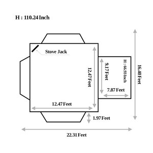 CAMPTOWN CHAMPION(A) 4-Person Extended Camping <b>Tent</b> <b>Single</b> Layer Four-Season Mesh Oxford Large Space One Bedroom One Living Room - Product Image 2