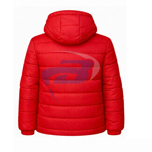 Delta |   Sigma |   Blouson d'hiver rembourré vintage pour homme Theta Sorority, rouge, avec fermeture éclair intégrale, vêtement décontracté pour l'extérieur - Product Image 2