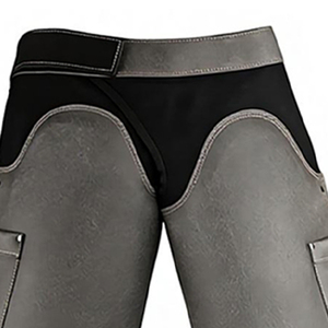 Top Trending Men's Handmade <b>Leather</b> Farrier Chaps Double <b>Tool</b> Pockets Lightweight Breathable Farrier Chaps - Product Image 6