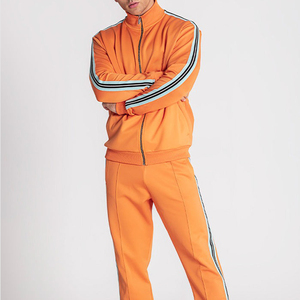 Conjunto Deportivo para Hombre, Color Naranja, con Capucha y Cierre Completo, Estilo Deportivo, Ropa de Invierno, 100% Algodón Transpirable - Product Image 5