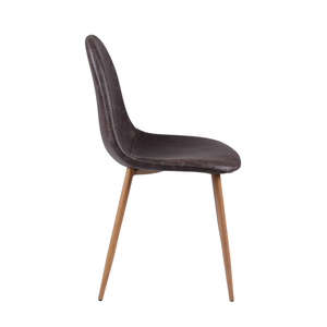 Chaises de salle à manger nordiques exclusives en bois avec dossiers simples, mobilier de salle à manger de luxe léger pour cafétéria - Product Image 3
