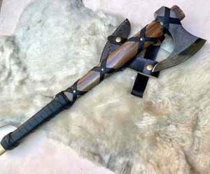 High Quality Industrial Stainless Steel Damascus Flat Backed Handmade <b>Pizza</b> Cutter Axe Head 2 2/5 OBM Customizable Rose Wood - Product Image 3