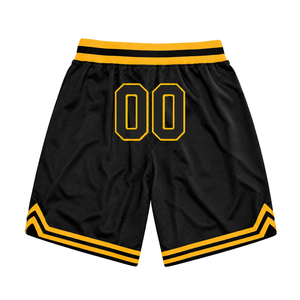 <b>Men</b> <b>Black</b> Yellow Sublimated Mesh Basketball <b>Shorts</b> Breathable Polyester Athletic <b>Shorts</b> Team Match Sportswear - Product Image 2