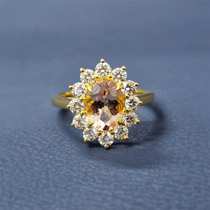 Anillo de Boda RIZTA JEWELS con Diamante Cultivado en Laboratorio, Corte Ovalado, Color D, para Mujer y Pareja, Certificado IGI, Claridad VS2 - Product Image 1