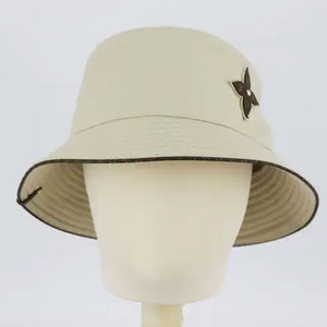 Gorra tipo bucket de doble cara, de color sólido, de algodón grueso, gorra estructurada para exteriores - Product Image 3