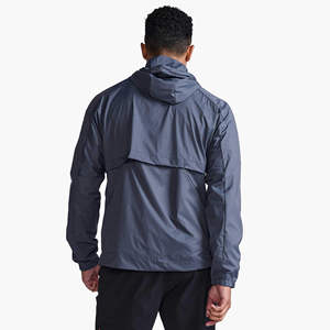 <b>Men</b> Soft Hooded Waterproof Windbreaker <b>Jacket</b> Casual Zip Front Outdoor Comfortable Breathable Regular Fit Fashion 100% Polyester - Product Image 2