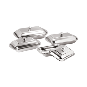 Stainless Steel Rectangular Eco-Friendly Mirror Polished Butter Dish / Serving Dish with Lid Multipurpose Kitchen & <b>Dining</b> <b>Set</b> - Product Image 1