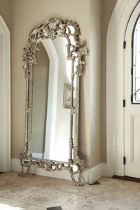 Espejo de Pared Ovalado de Vidrio Bohemio Ornamentado Tradicional con Marco de Metal, Espejo Decorativo de Pared Grande - Product Image 1