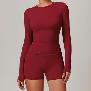 Venta al por Mayor de Conjuntos Deportivos de 5 Piezas para Gimnasio, Ropa Deportiva sin Costuras, Pantalones de Yoga, Traje Deportivo para Mujer, Conjuntos de Fitness para Gimnasio - Product Image 5