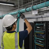 Kabel Serat Optik Multimode OM4 6 Inti untuk Dalam Ruangan dengan Jaket LSZH untuk Pusat Data dan Kabel LAN