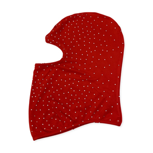 Cagoule de ski personnalisée en tricot à 3 trous avec strass, masque facial intégral thermique coupe-vent pour homme en polyester, idéale pour l'hiver et le cyclisme - Product Image 6