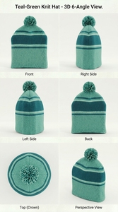 Bonnets tricotés haut de gamme style bonnet, unisexe, chauds, doux, extensibles, confortables, pour l'hiver, décontractés, usage quotidien, couvre-chef - Product Image 3