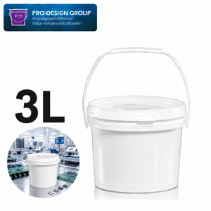 Pot électronique de 3 L avec bouchon à vis pour matériaux électroniques, récipient rond étanche - Product Image 1