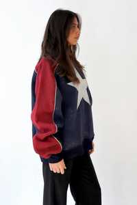 Oneten Womens Color Block Star Sweatshirt <b>And</b> Wide Leg Pants <b>2</b> <b>Piece</b> <b>Set</b> - Product Image 4