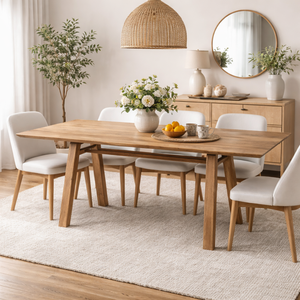 Mesa de comedor Vandana Nimbus Sierra de madera de acacia - Product Image 1