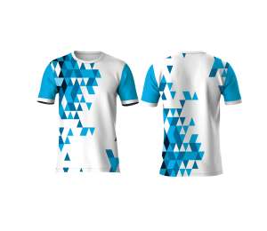 T-shirt de sport en jersey uni 100 % polyester à sublimation vierge, anti-humidité, pour la personnalisation de vêtements de sport - Product Image 1