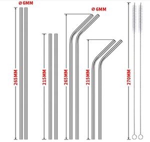 หลอดดูดน้ำสแตนเลสแบบตรงเกรดอาหาร ปลอดภัยต่อสิ่งแวดล้อม ยี่ห้อ Bold Blossom พร้อมโลโก้สั่งทำได้ ขายส่งในอินเดีย - Product Image 2