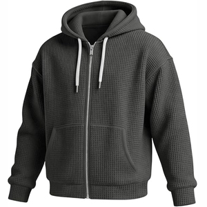 Ventes en gros de sweats à capuche pour hommes en coton 100% uni, à prix promotionnel, avec poche, coupe-vent, écologiques - Product Image 4