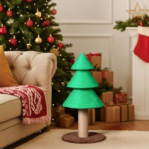 31.5in Christmas Tree Cat Scratcher Large Indoor Cats Cat Scratching Post Tower with Sisal for Indoor Cats - Product Image 6