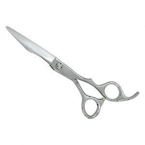 Ciseaux de coiffure professionnels en acier inoxydable argenté, ciseaux de barbier, ciseaux de salon, outil de coupe de précision - Product Image 1