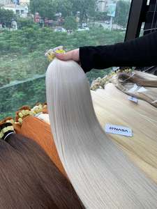 Extensions de cheveux vierges vietnamiens en vrac, extrémités épaisses, origine Hanoï, toutes les couleurs, durée de vie longue, adaptées aux grossistes - Product Image 6