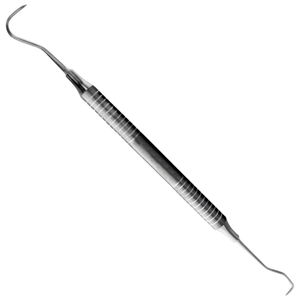 Raspadores Dentales Manuales de Doble Punta de Grado Quirúrgico, Acero Inoxidable, Certificación CE Clase I - Product Image 1