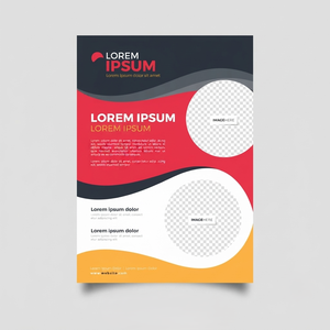 Plantilla de Diseño de Folletos Modernos con Diseño Geométrico y Tipografía Profesional para Uso en Marketing Empresarial - Product Image 3