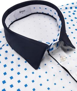Chemises de golf pour hommes à manches courtes, imprimées, décontractées, athlétiques, extensibles dans 4 directions, avec ourlet fendu sur les côtés - Product Image 3