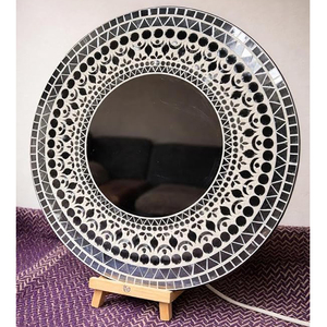 Hot Selling Vintage Decorative Wall Mosaic <b>Mirror</b> Round Shape Export Quality For Home Bathroom Bedroom Decorative Side Wall <b>Deco</b> - Product Image 3