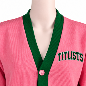 Nouveaux Logos Personnalisés 2026 sur Pulls Col V de Haute Qualité pour Sororités/Fraternités/Écoles/Collèges/Universités – Cardigan Tricoté avec Logos - Product Image 2